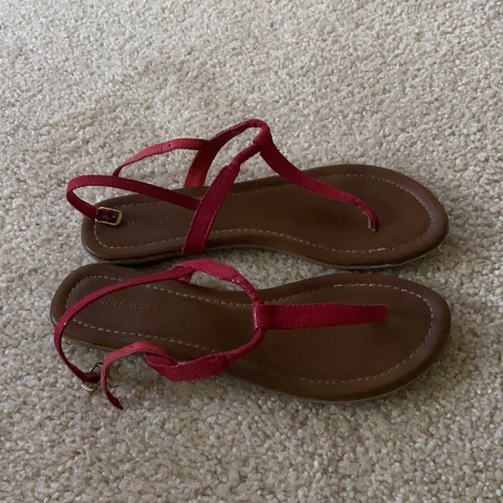 Nine West Red Sandals